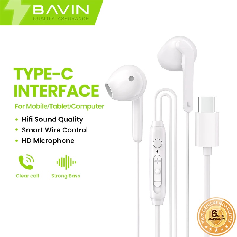 BAVIN EARPHONES TYPE C